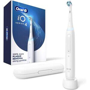 Oral-B iO Series 4 Electric Toothbrush with (1) Brush Head, Rechargeable, White